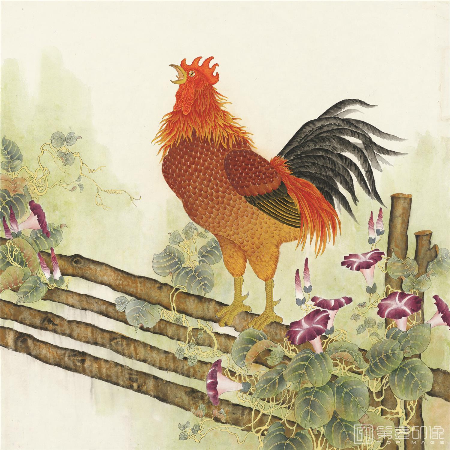 国画-雄鸡