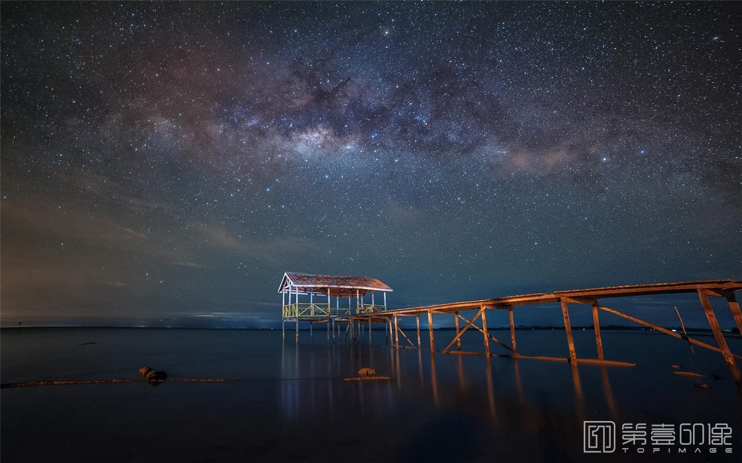 油画-装饰画素材-海边码头