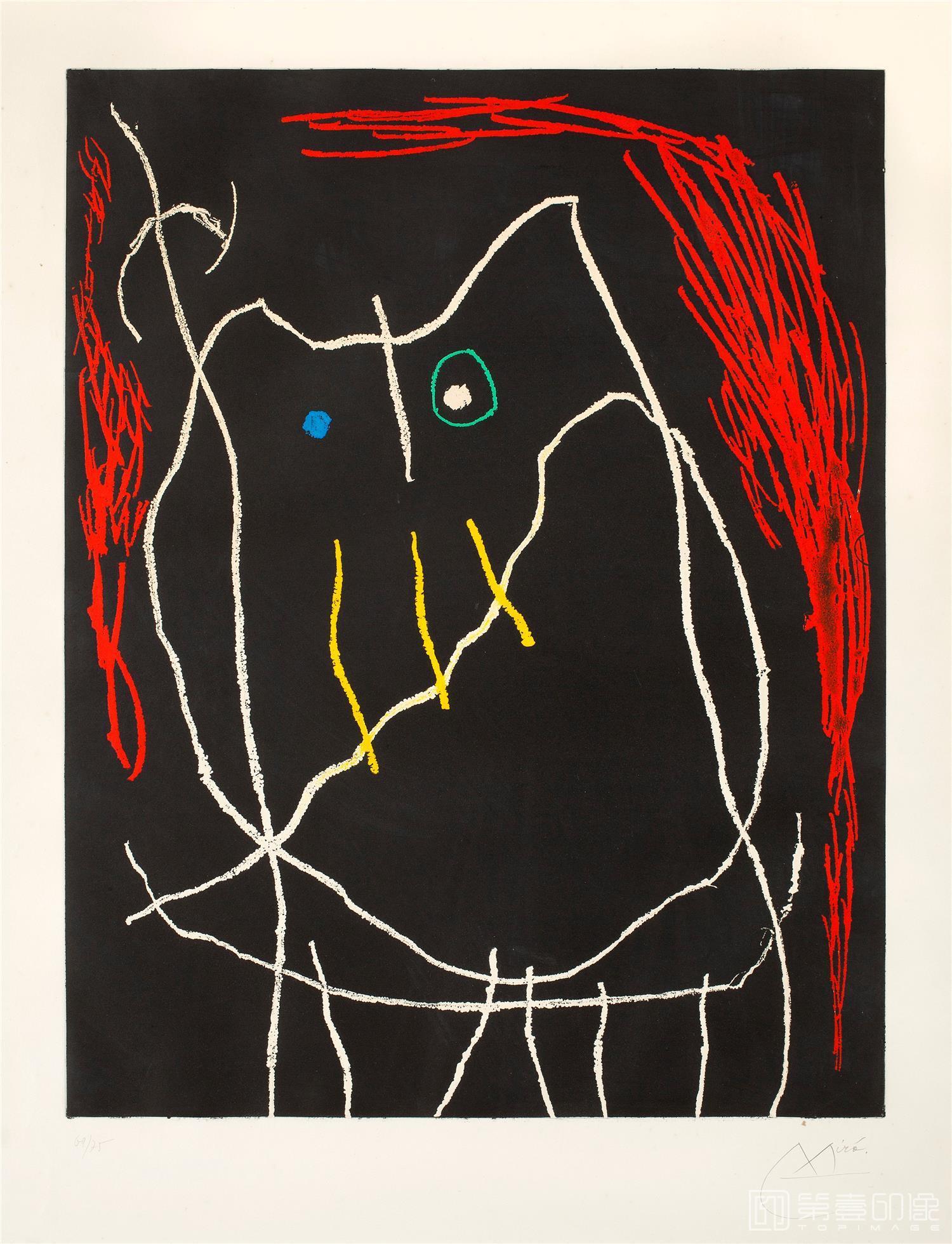 水彩画-胡安·米罗 JoanMiró作品集-038