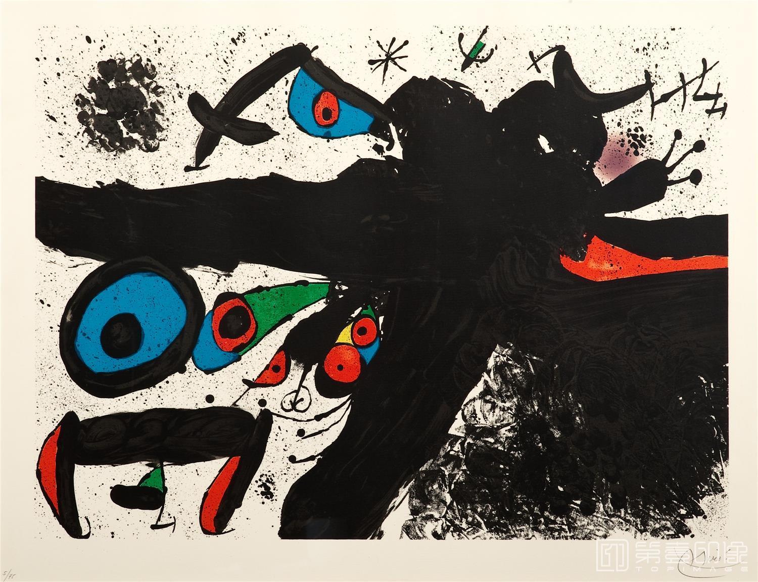 水彩画-胡安·米罗 JoanMiró作品集-040