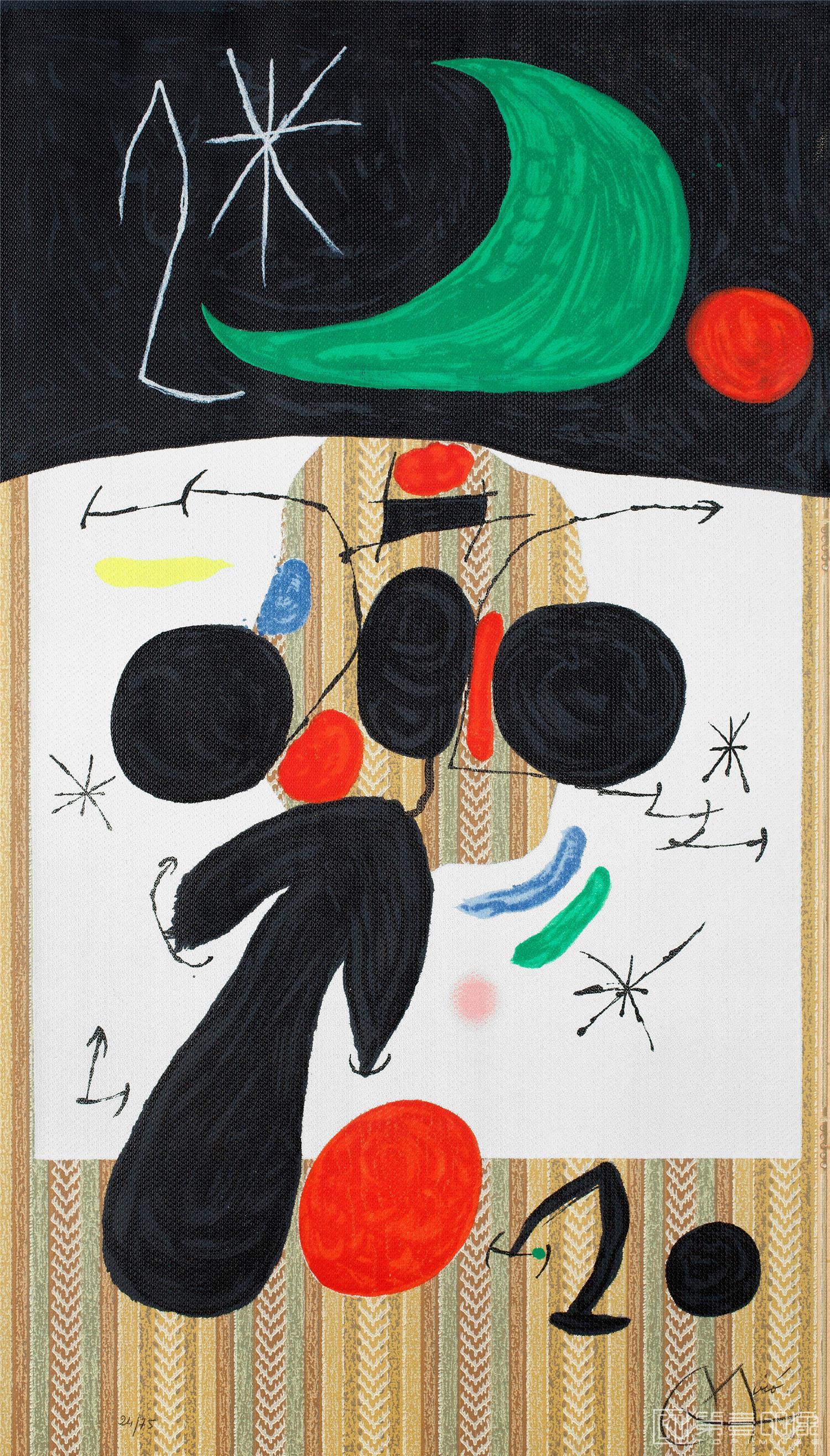 水彩画-胡安·米罗 JoanMiró作品集-041
