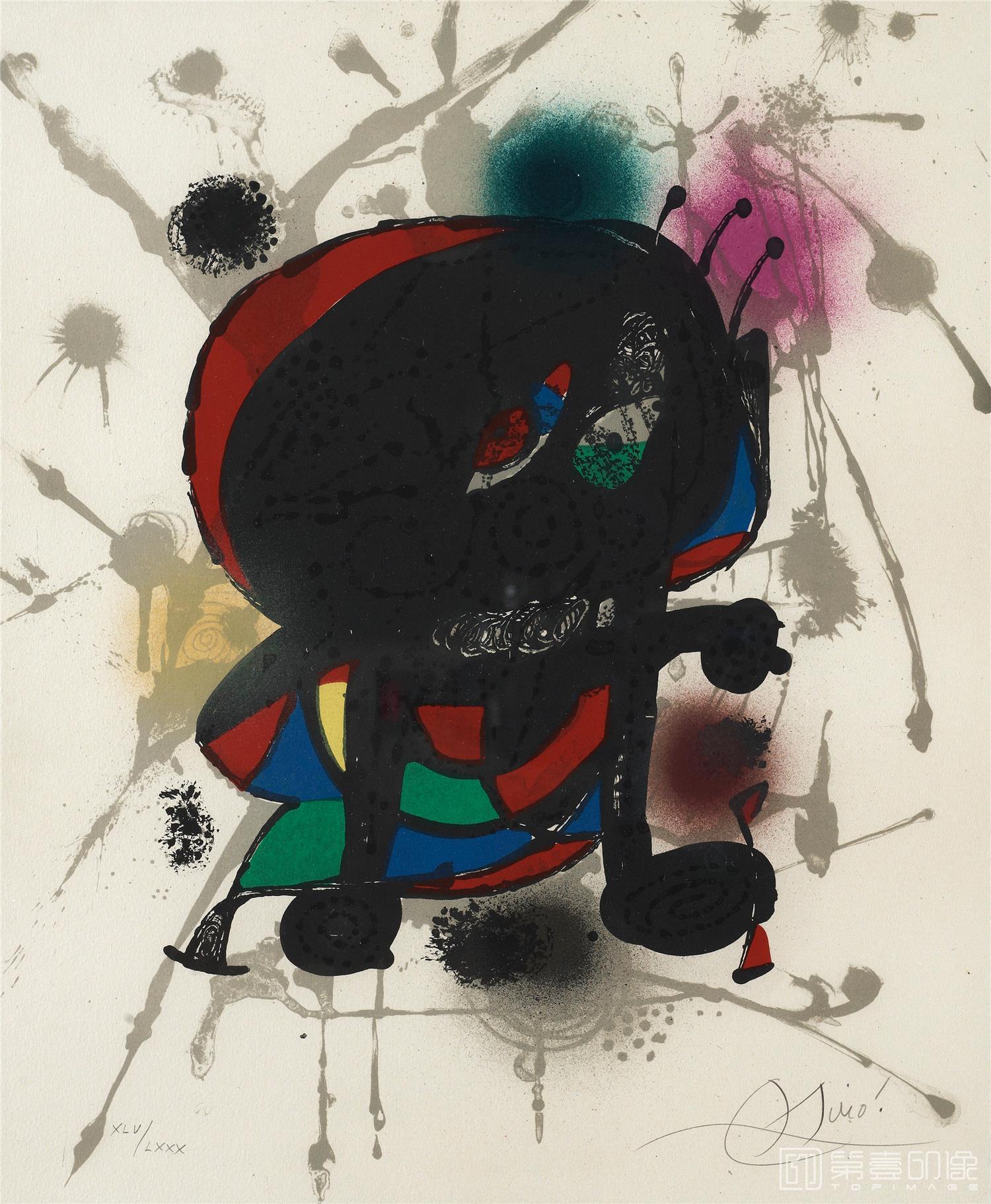 水彩画-胡安·米罗 JoanMiró作品集-105