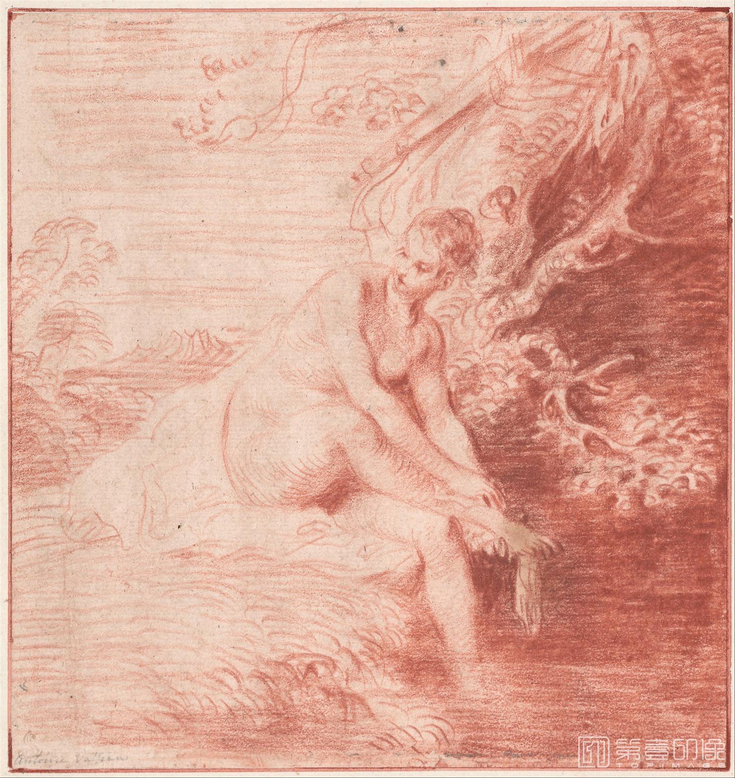 素描-奥地利维也纳阿尔贝蒂娜美术馆精品藏画-018
