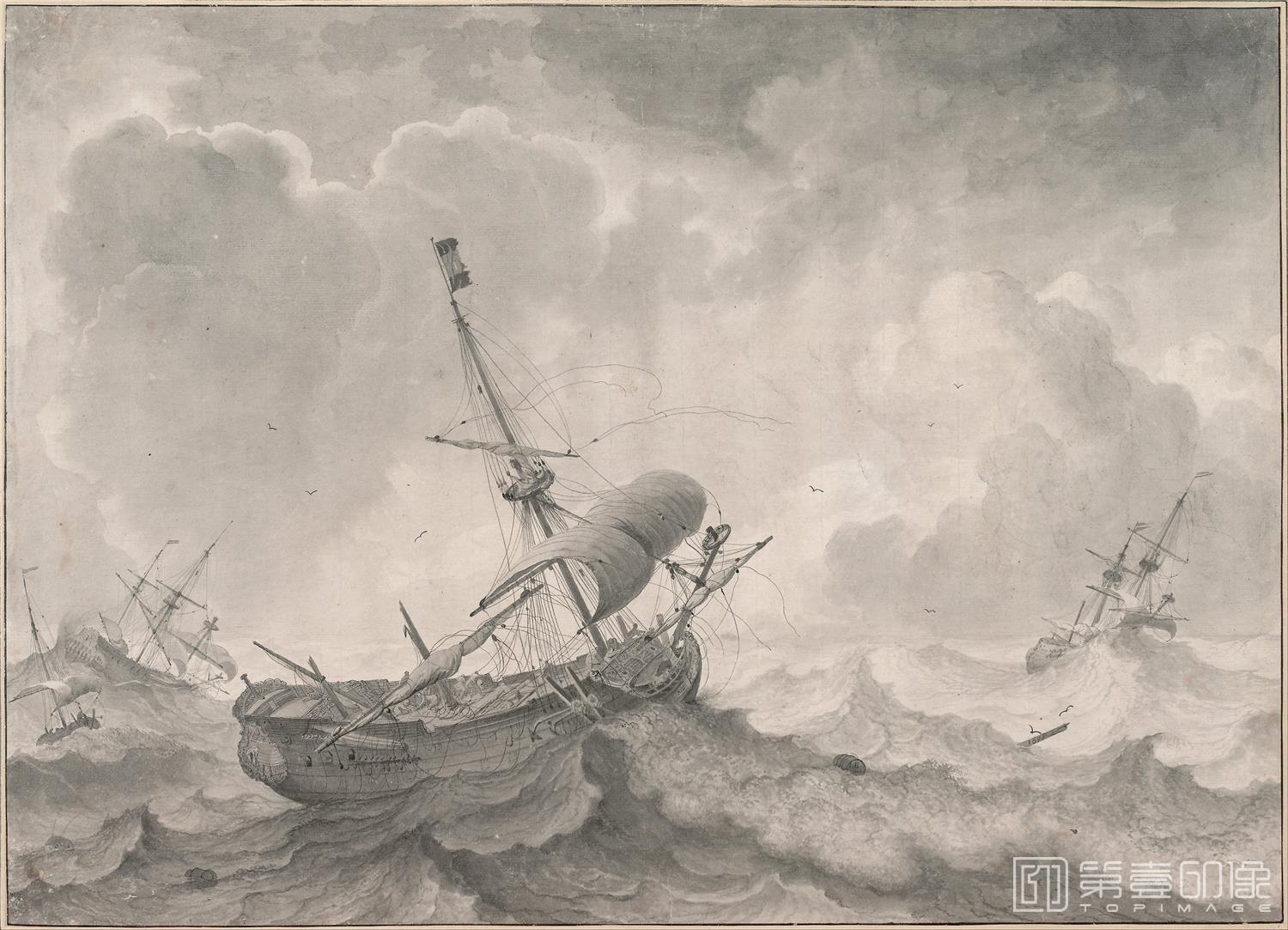 素描-奥地利维也纳阿尔贝蒂娜美术馆精品藏画-036