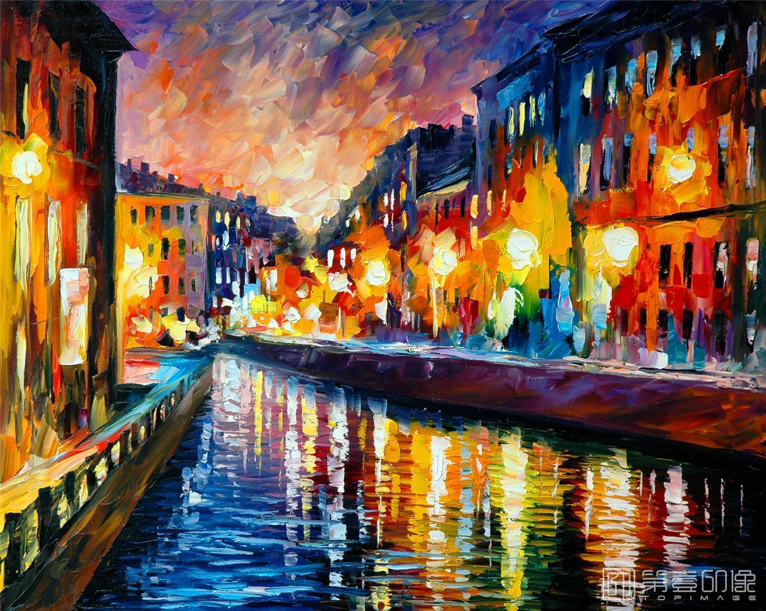 油画-李奥尼德·阿夫列莫夫 Leonid Afremov作品集-055