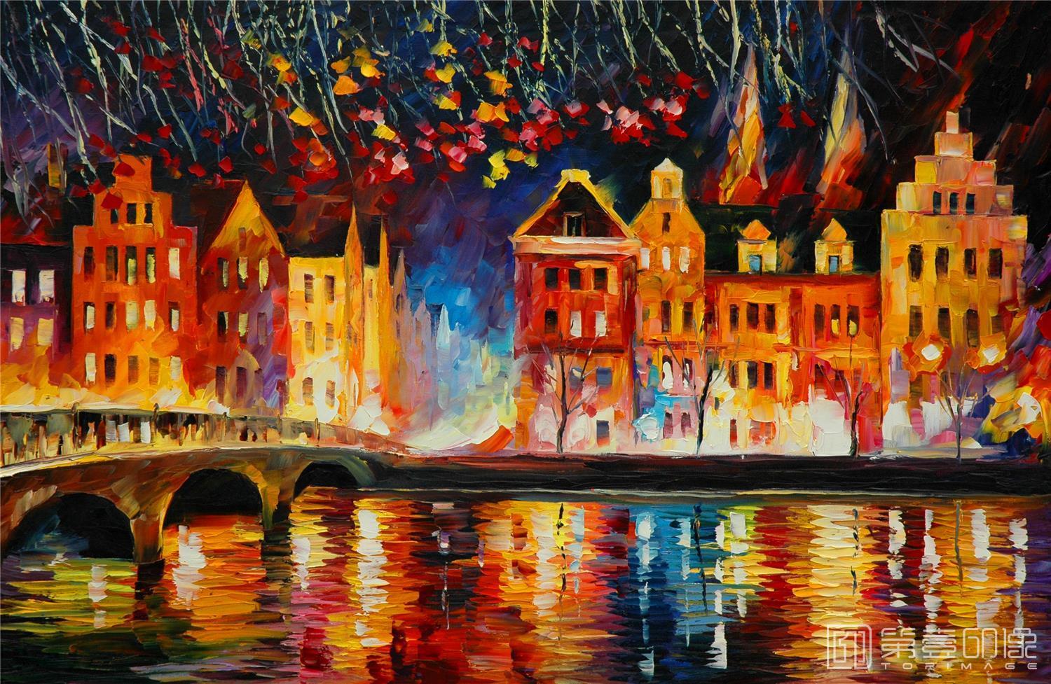 油画-李奥尼德·阿夫列莫夫 Leonid Afremov作品集-077