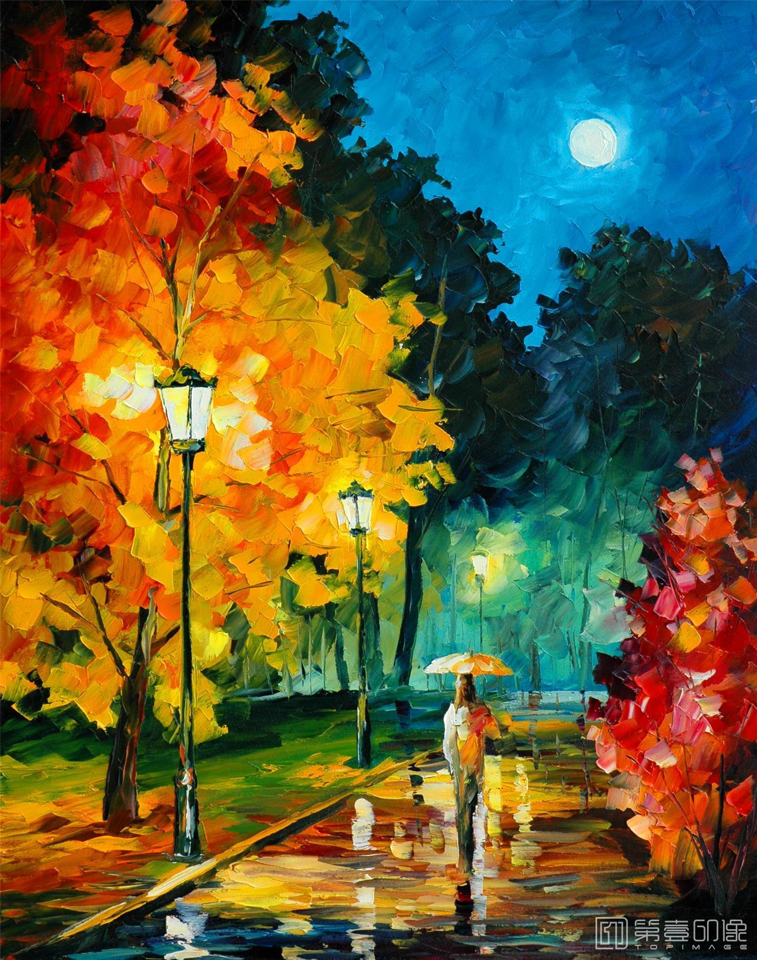 油画-李奥尼德·阿夫列莫夫 Leonid Afremov作品集-091