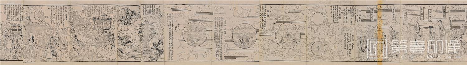 国画-金阙玄元太上老君八十一化图卷纸本-分段-03
