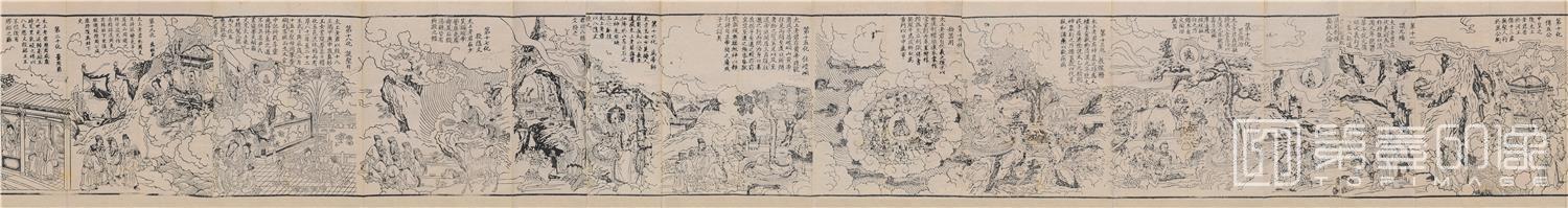 国画-金阙玄元太上老君八十一化图卷纸本-分段-04