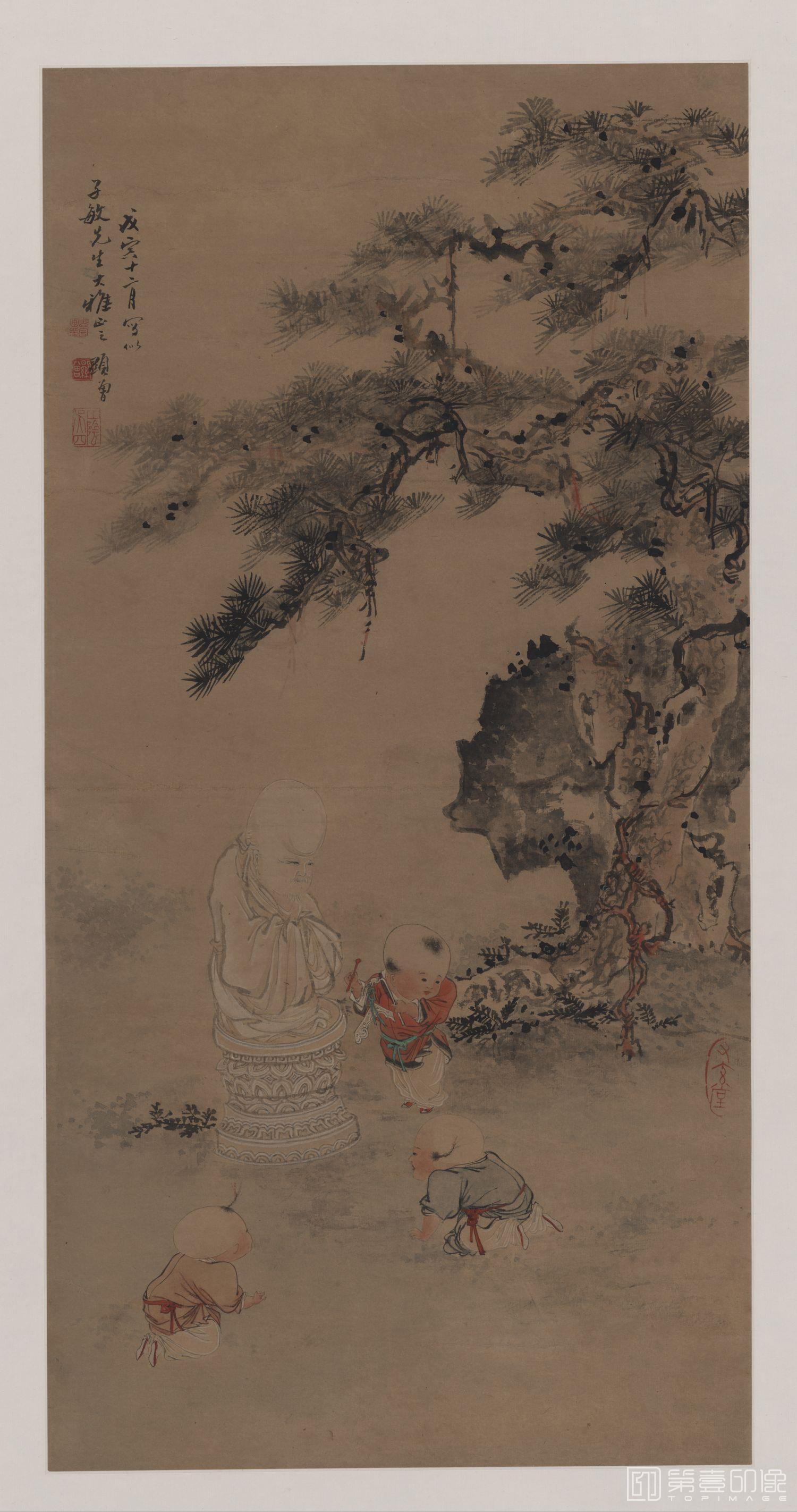 国画-婴戏图 纸本