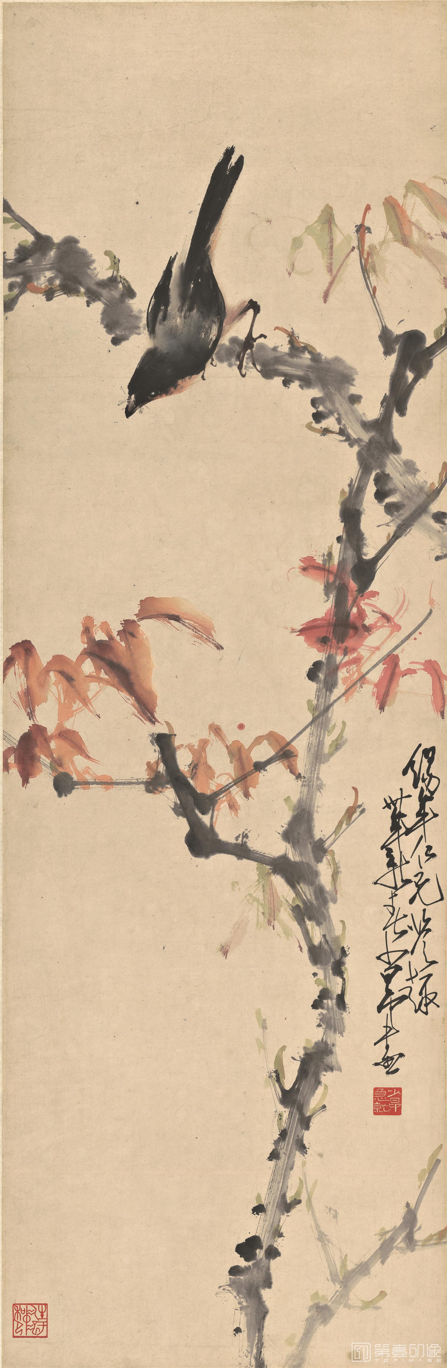 国画-喜鹊
