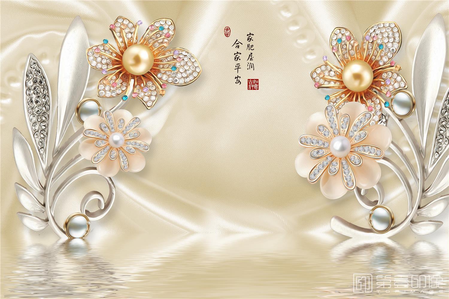 壁画-传统中式背景墙-003