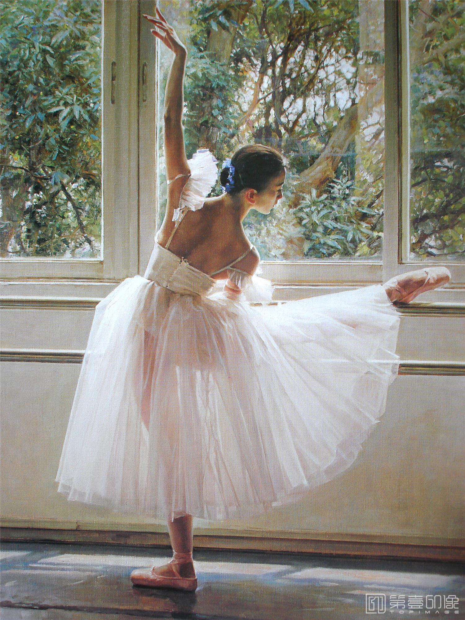 油画-跳舞的女孩-005