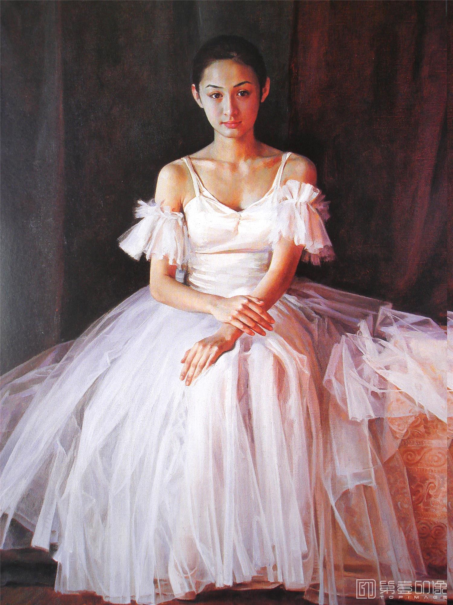油画-跳舞的女孩-013