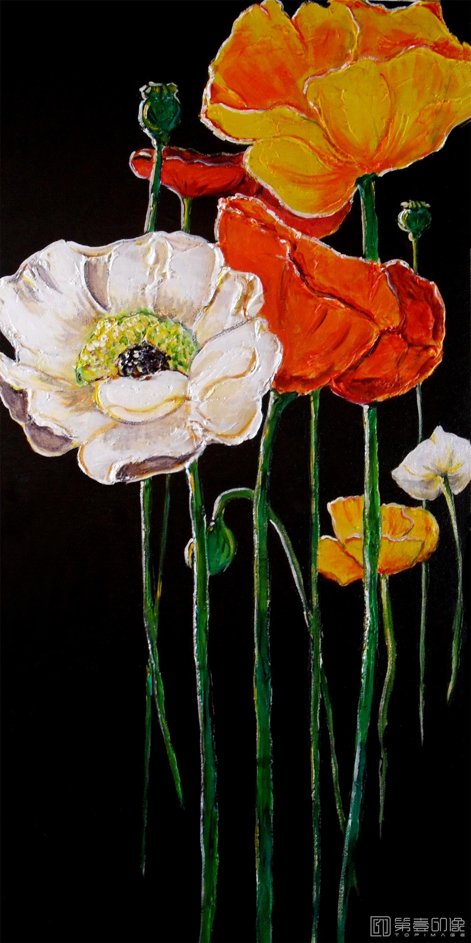 水粉画-套图-2联-花-56