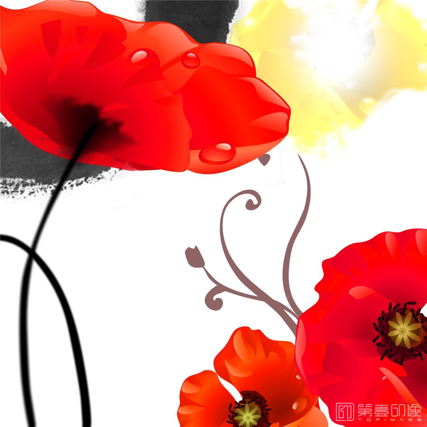 艺术设计-套图-3联-花卉G-002