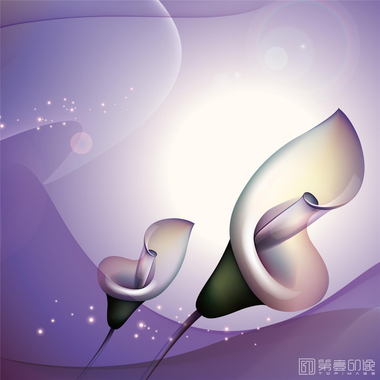 电脑绘画-套图-3联-花卉O-003