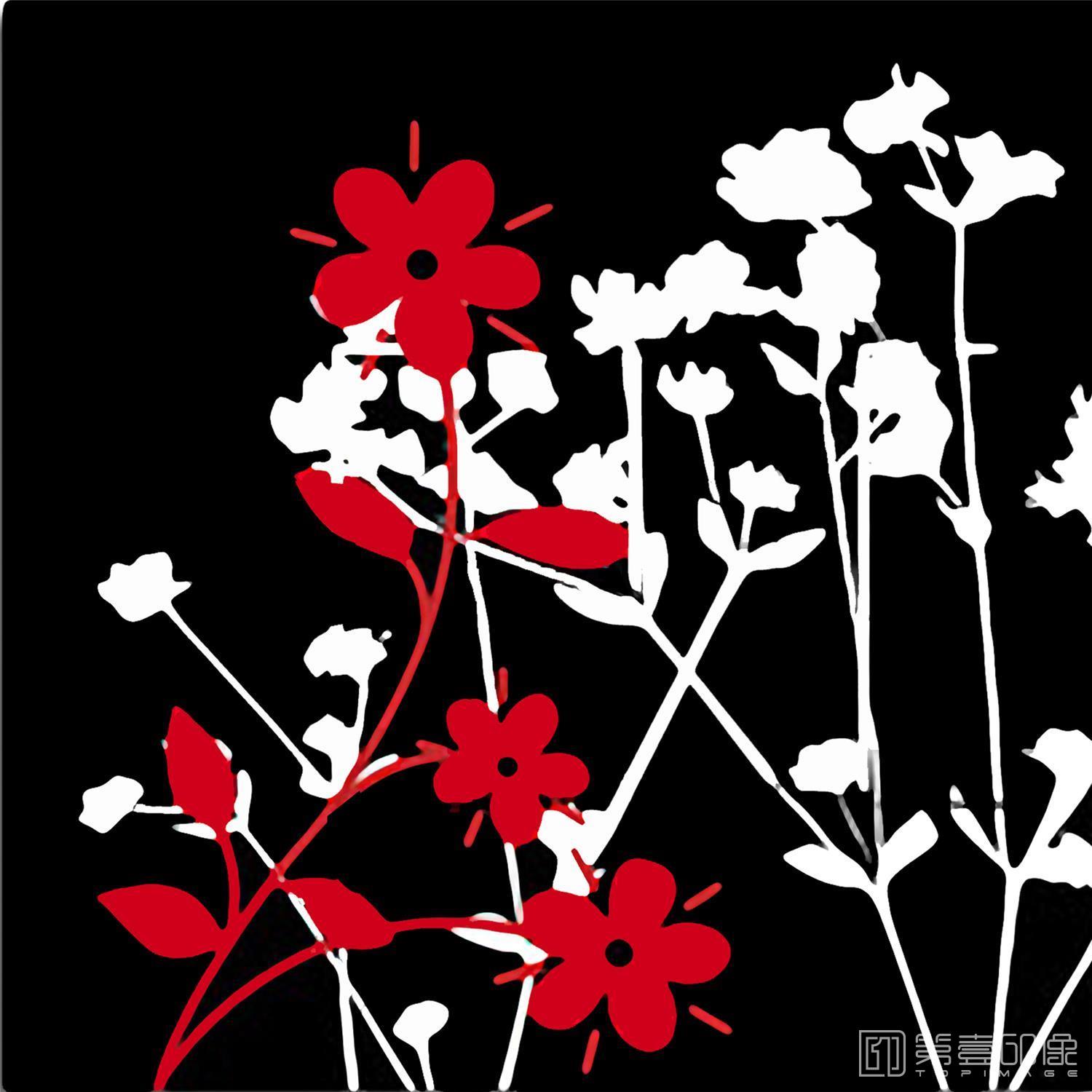 水彩画-套图-4联-花-1