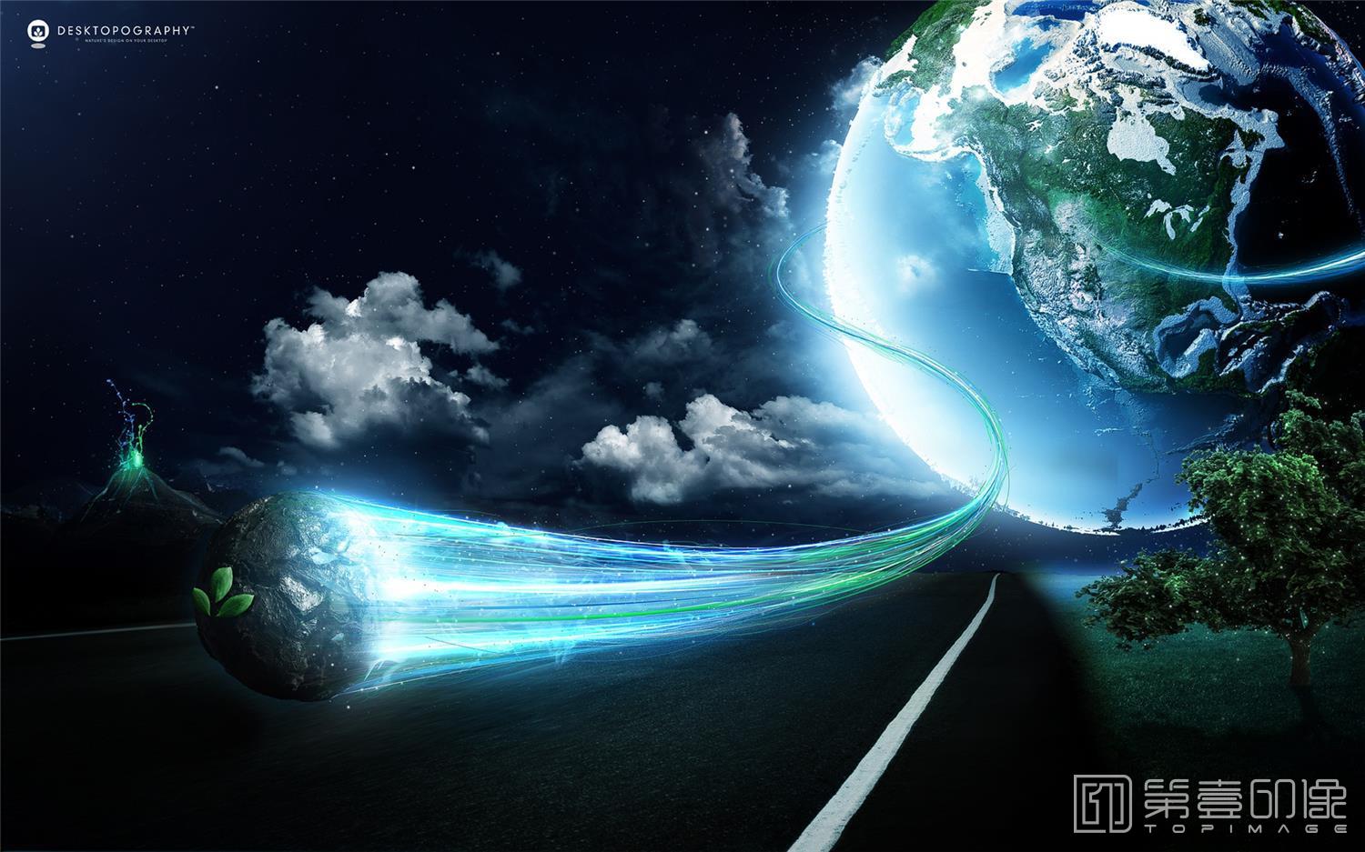 电脑绘画-星空与星云-068