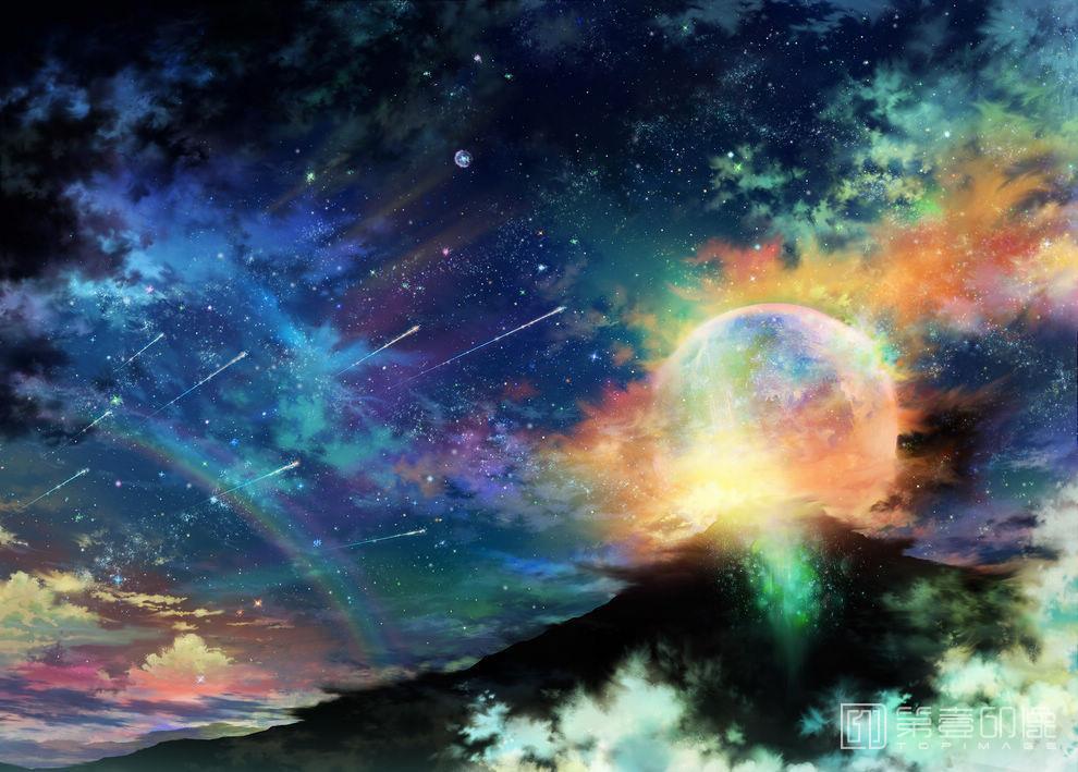 电脑绘画-星空与星云-158