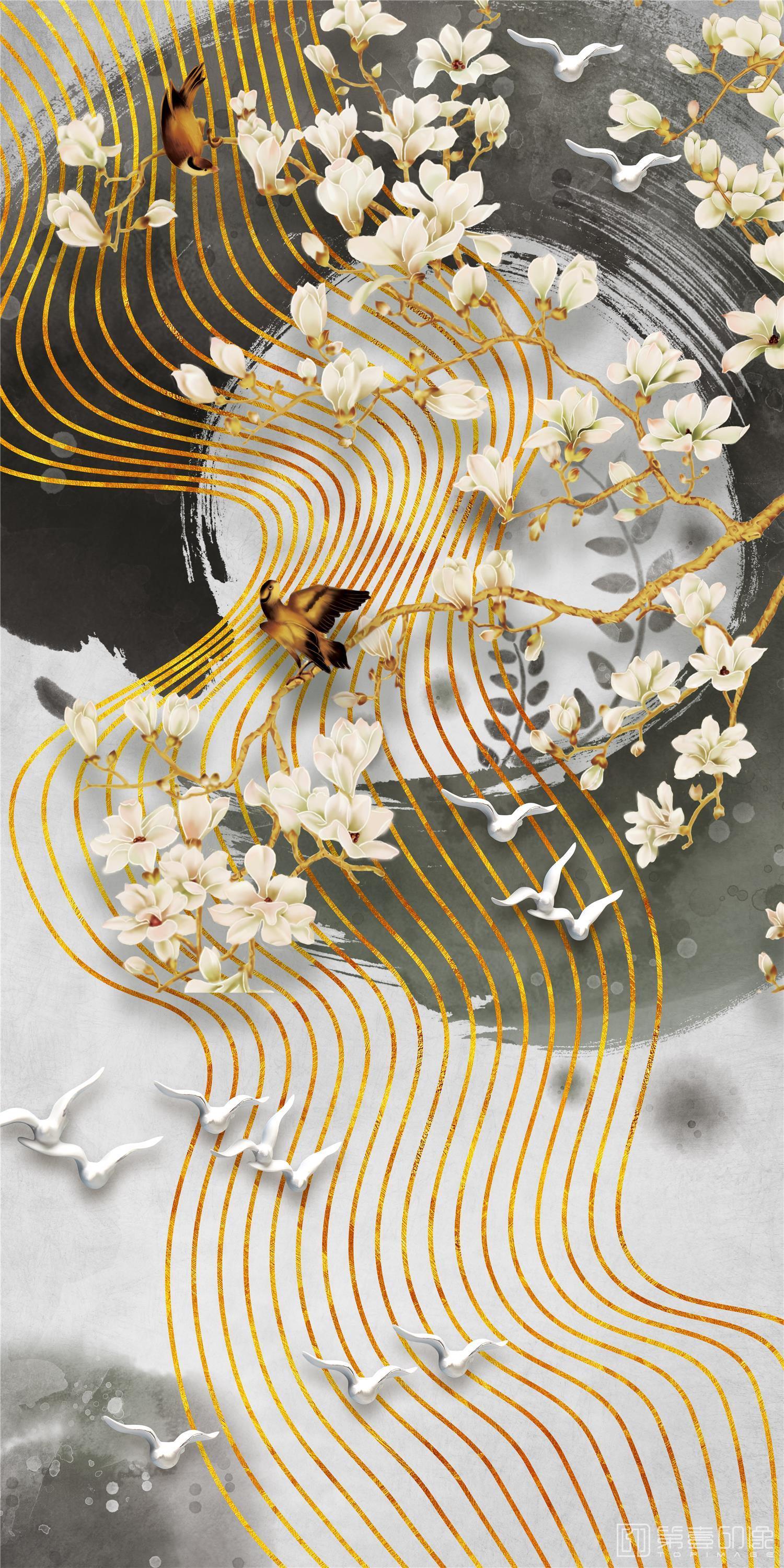 艺术设计-竖版装饰画-021