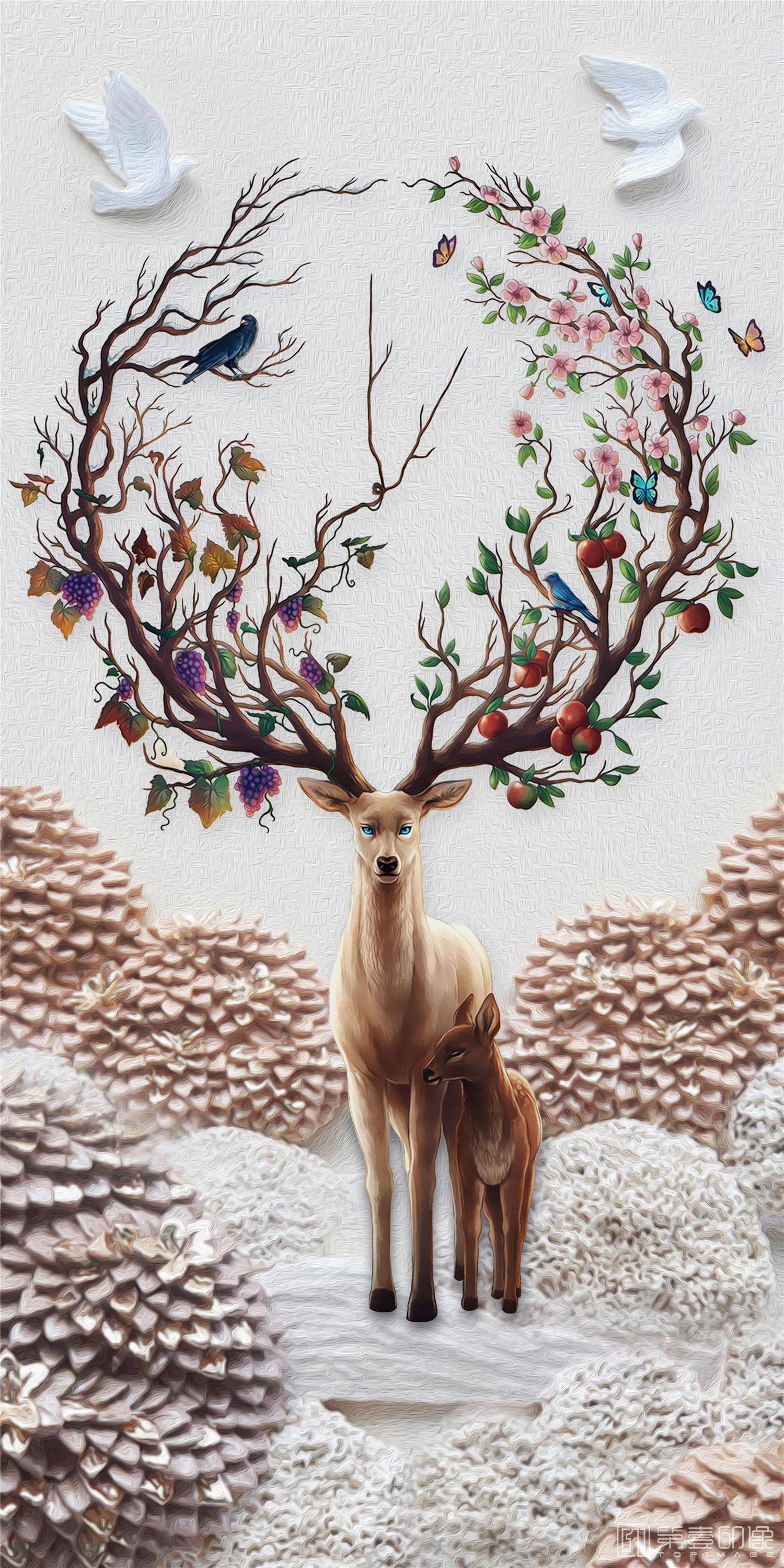艺术设计-竖版装饰画-026
