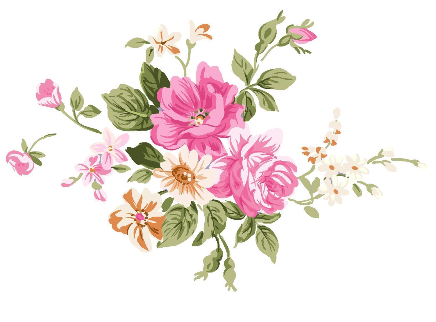 水彩画-花卉与文字-0561