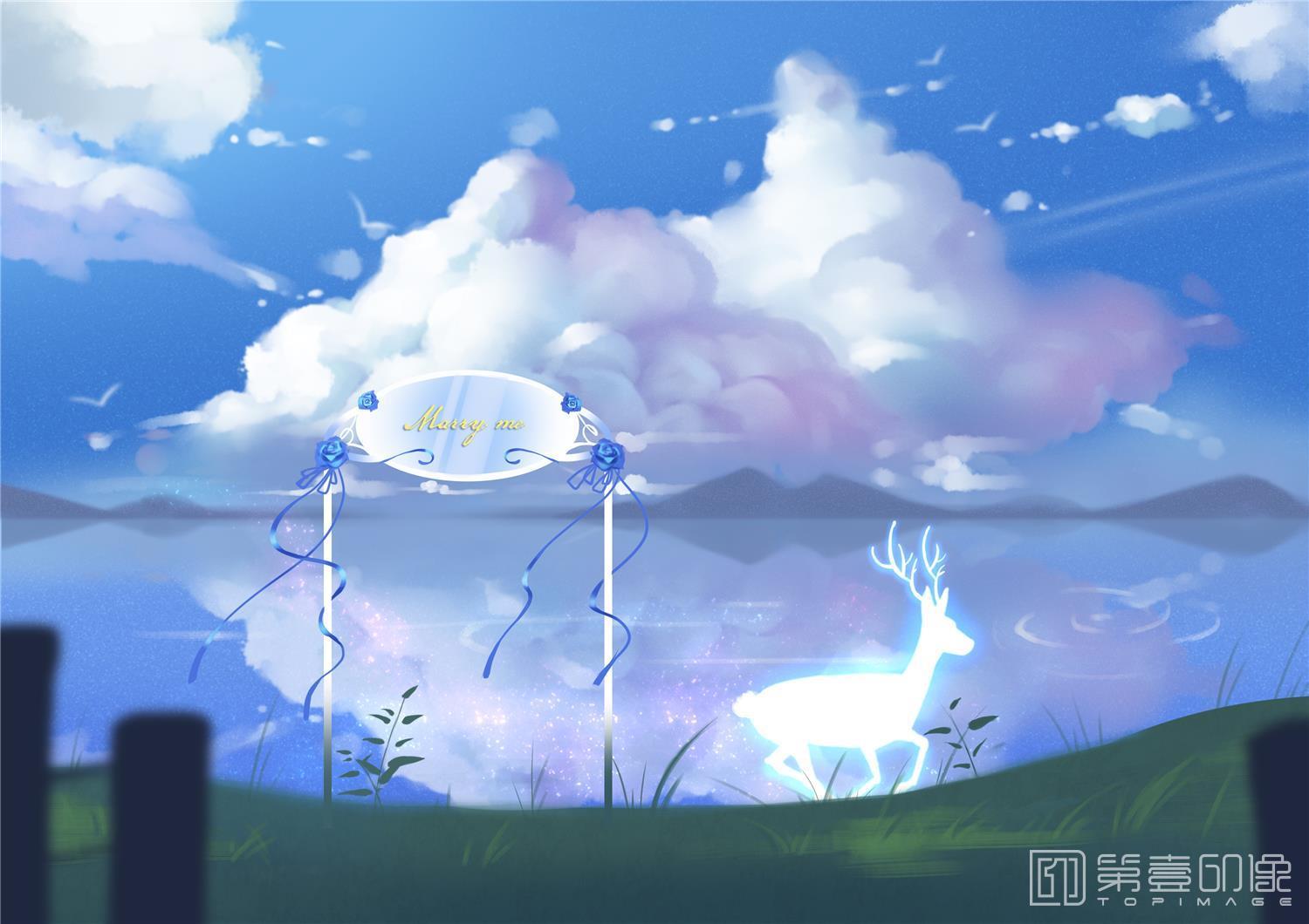 电脑绘画-麋鹿 (PSD)-042