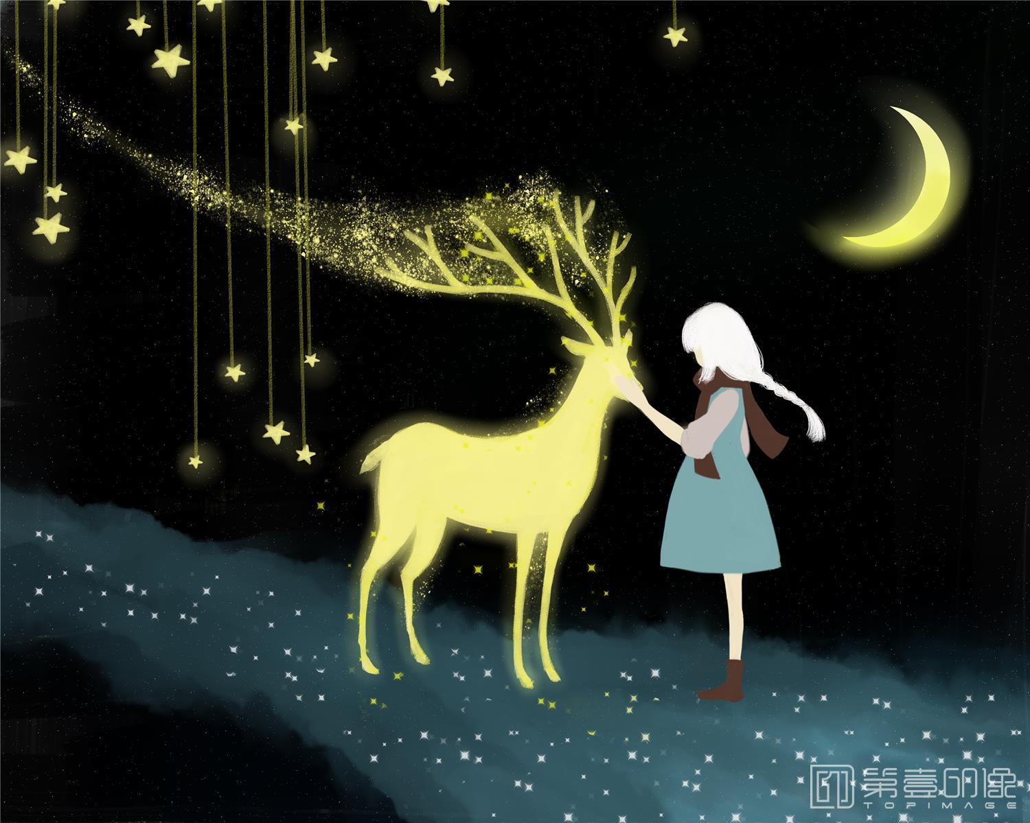 电脑绘画-麋鹿 (PSD)-108