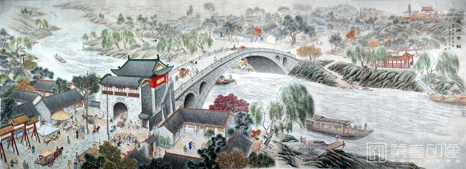 水彩画-装饰画-中堂画-56
