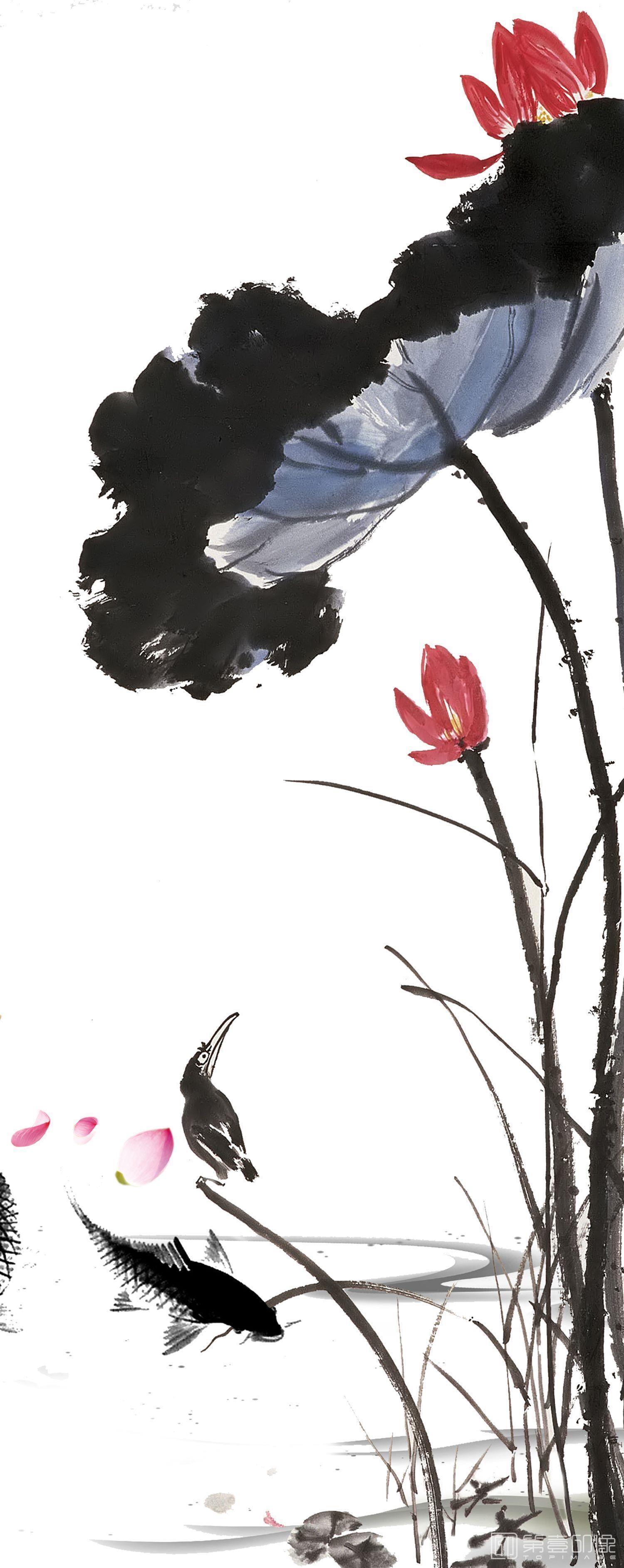 水彩画-中国风装饰画-005