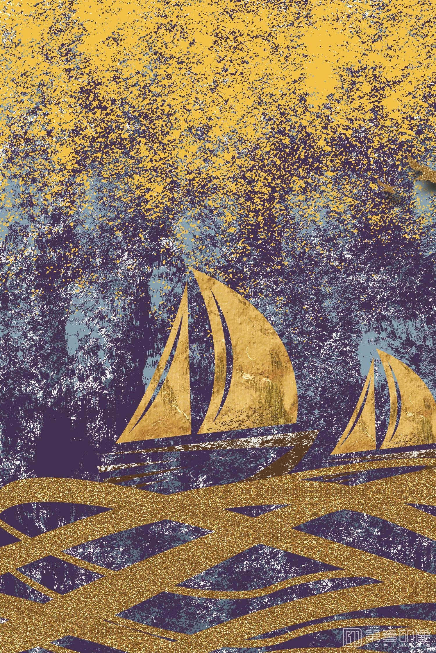 电脑绘画-北欧风清新装饰画-688