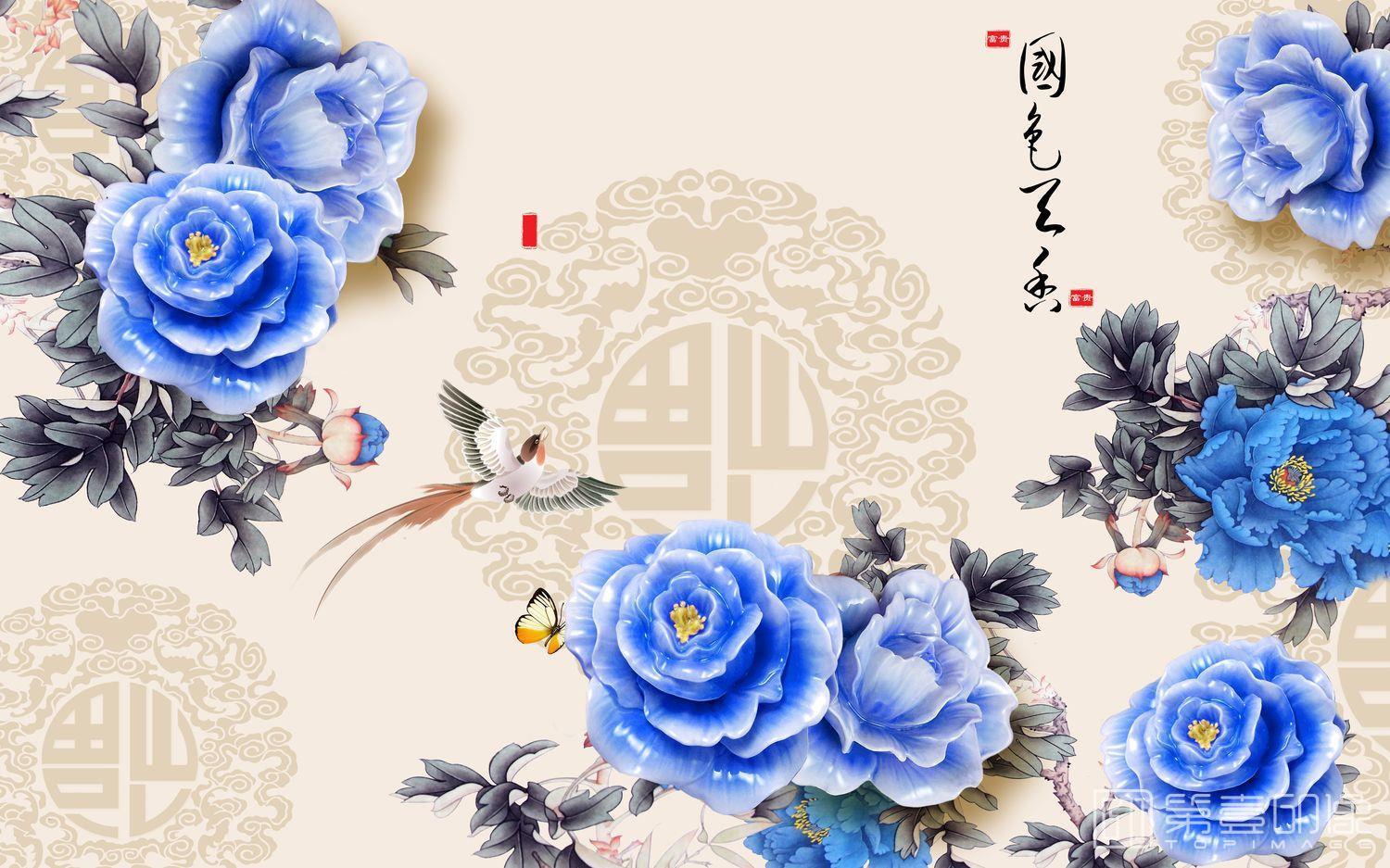 电脑绘画-装饰画-山水画-215