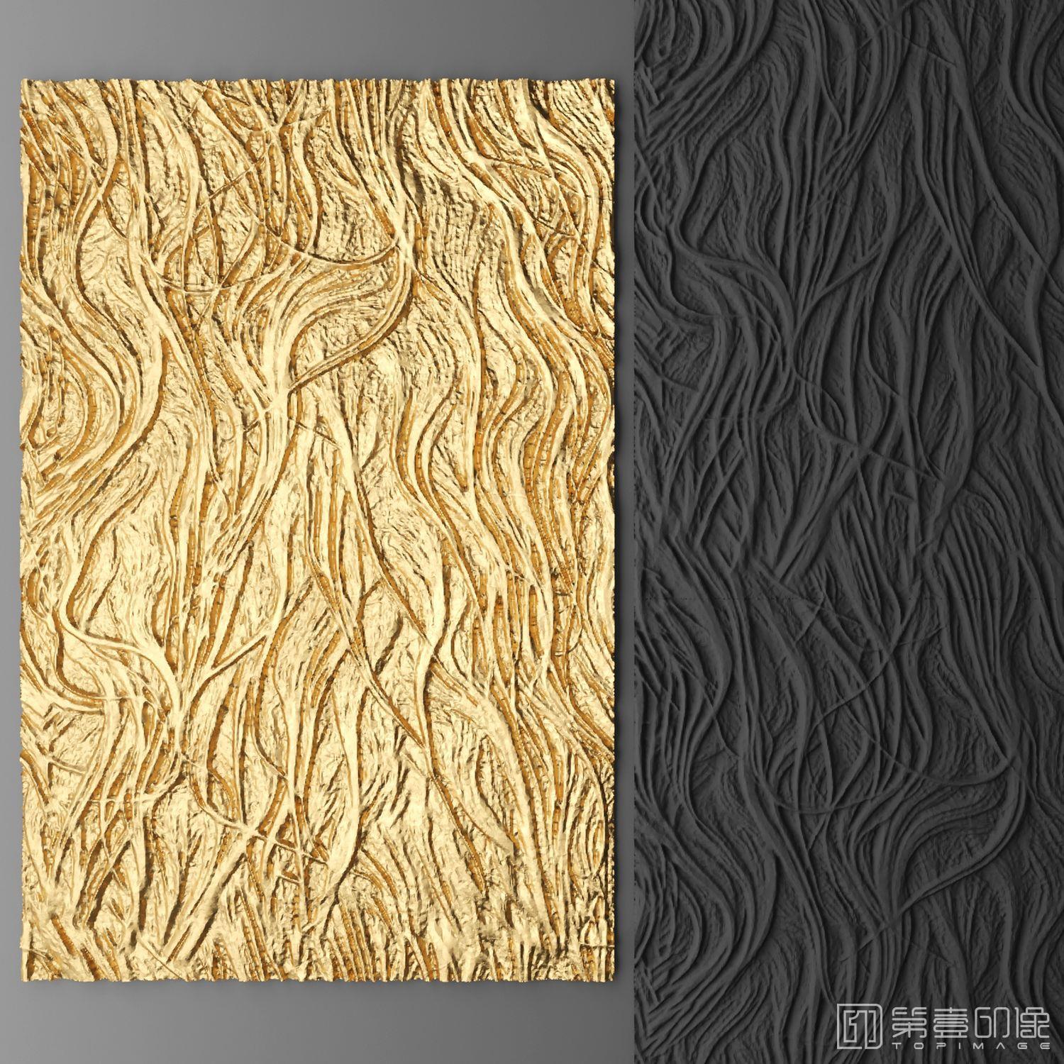 电脑绘画-装饰画-金箔系列-116