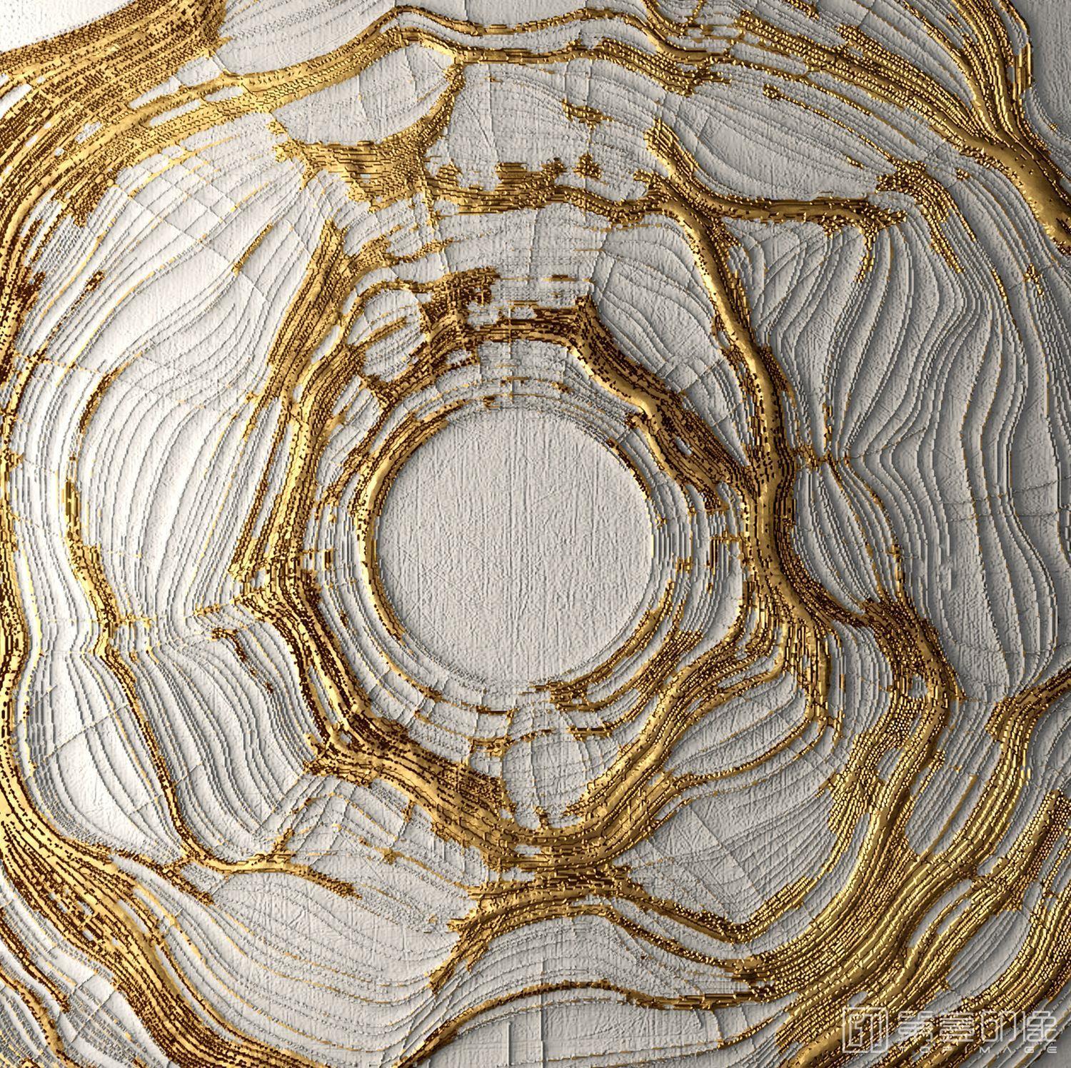电脑绘画-装饰画-金箔系列-126