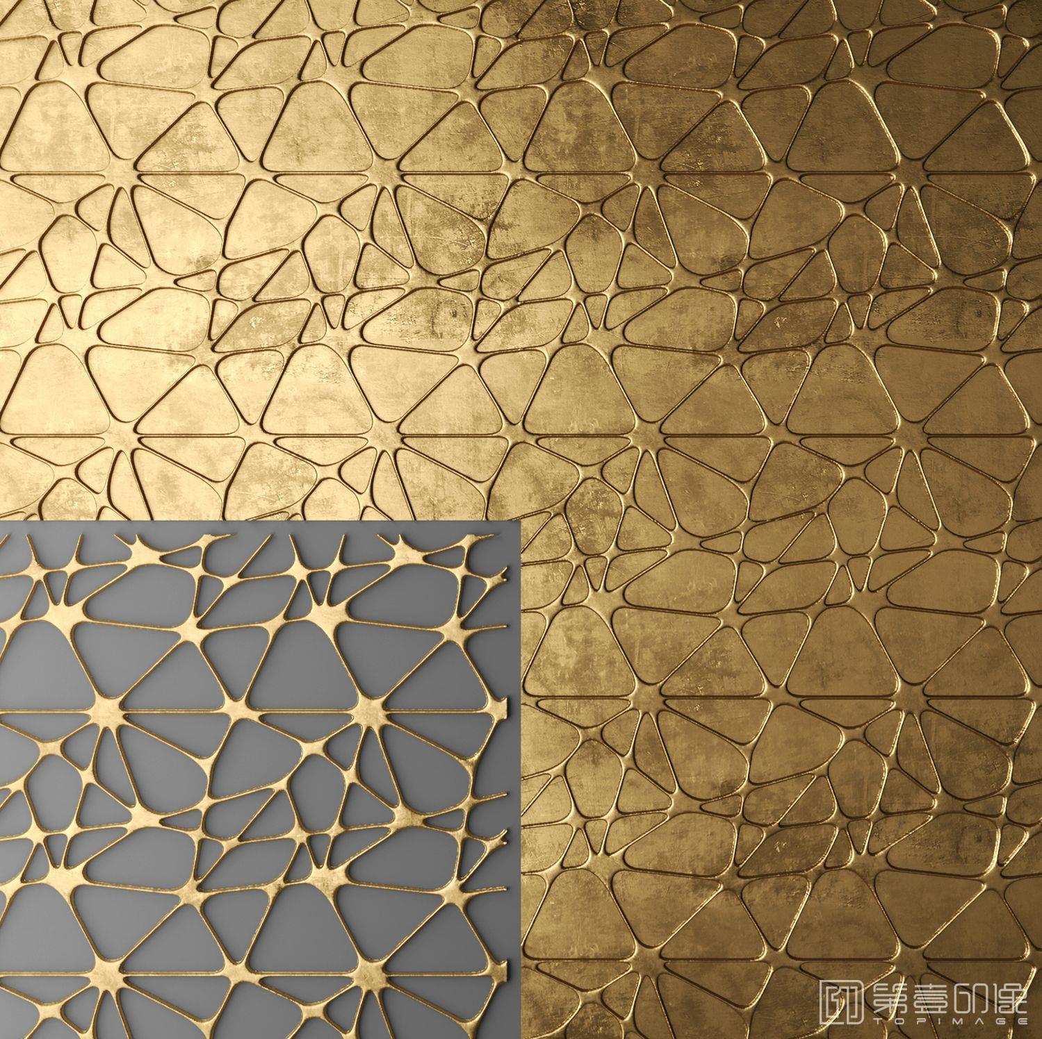 电脑绘画-装饰画-金箔系列-130