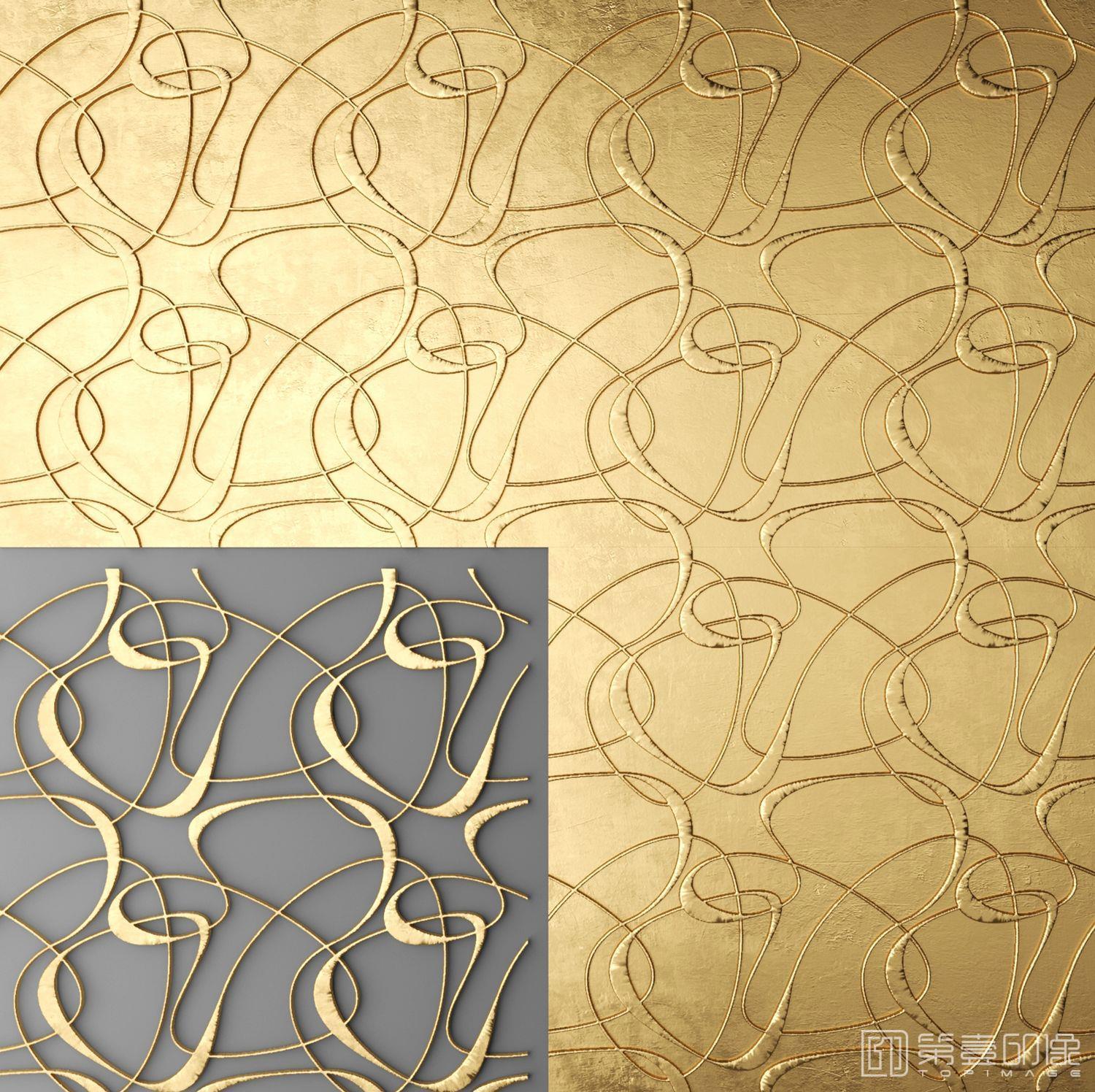 电脑绘画-装饰画-金箔系列-138