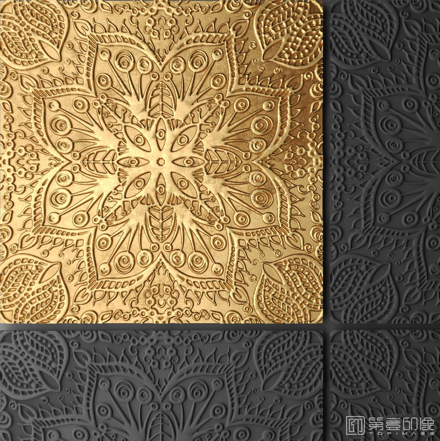 电脑绘画-装饰画-金箔系列-141