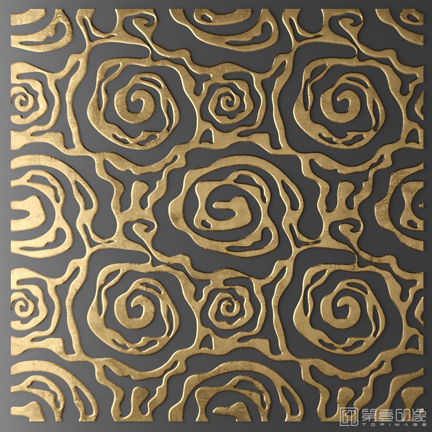 电脑绘画-装饰画-金箔系列-143