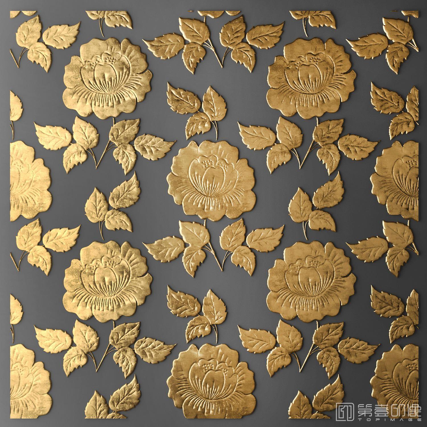 电脑绘画-装饰画-金箔系列-168