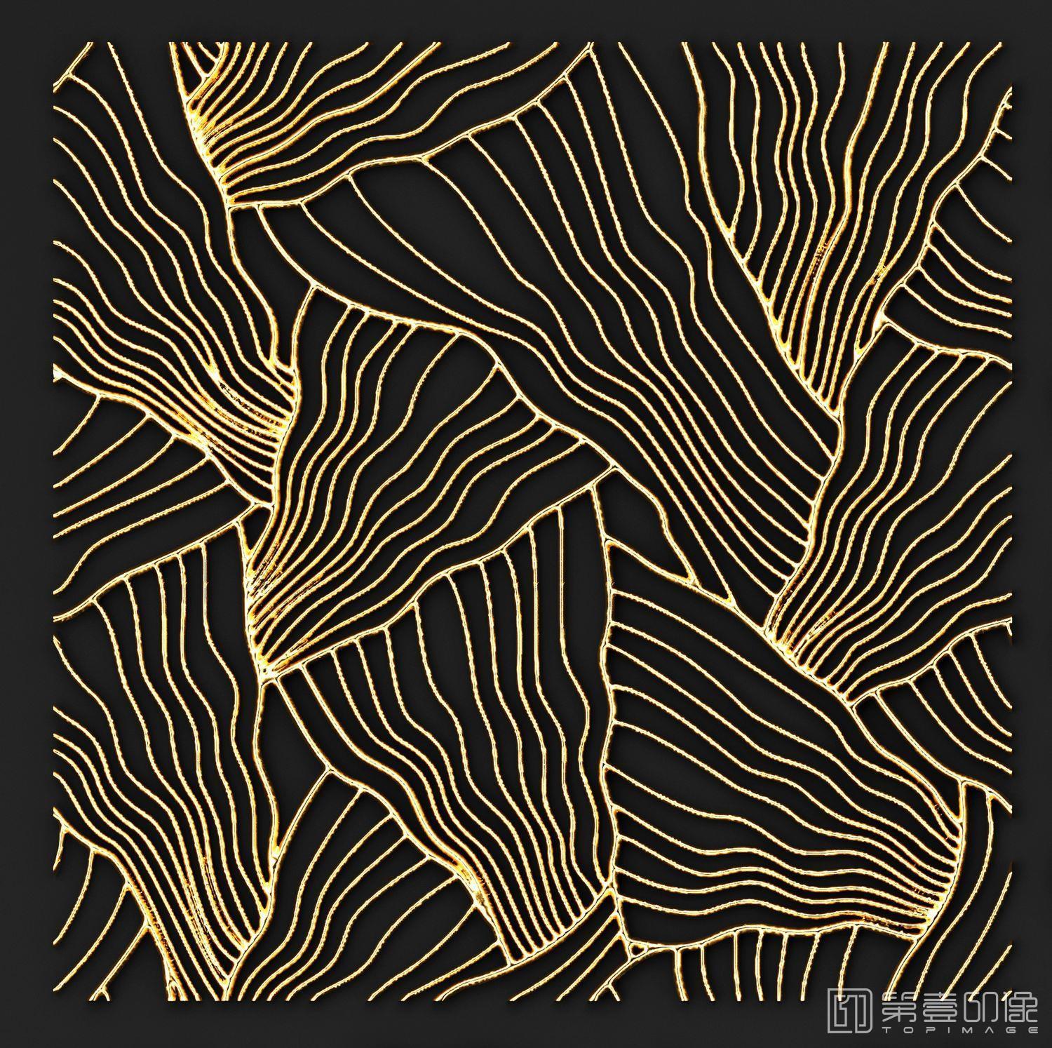 电脑绘画-装饰画-金箔系列-178
