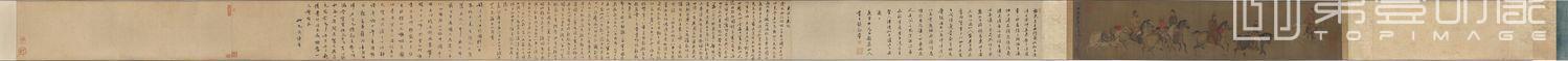 国画-东丹王出行图全卷-27.8x125.1