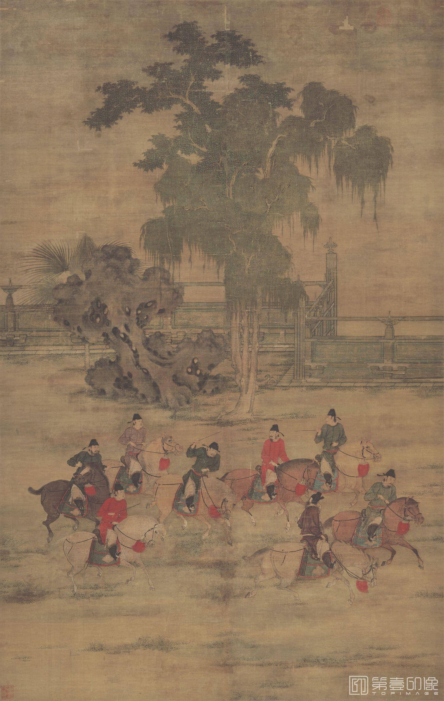 国画-八达游春图-161 x103