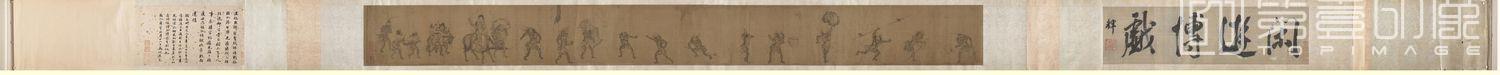 国画-钟馗嫁妹图卷HD-24.4x253.4
