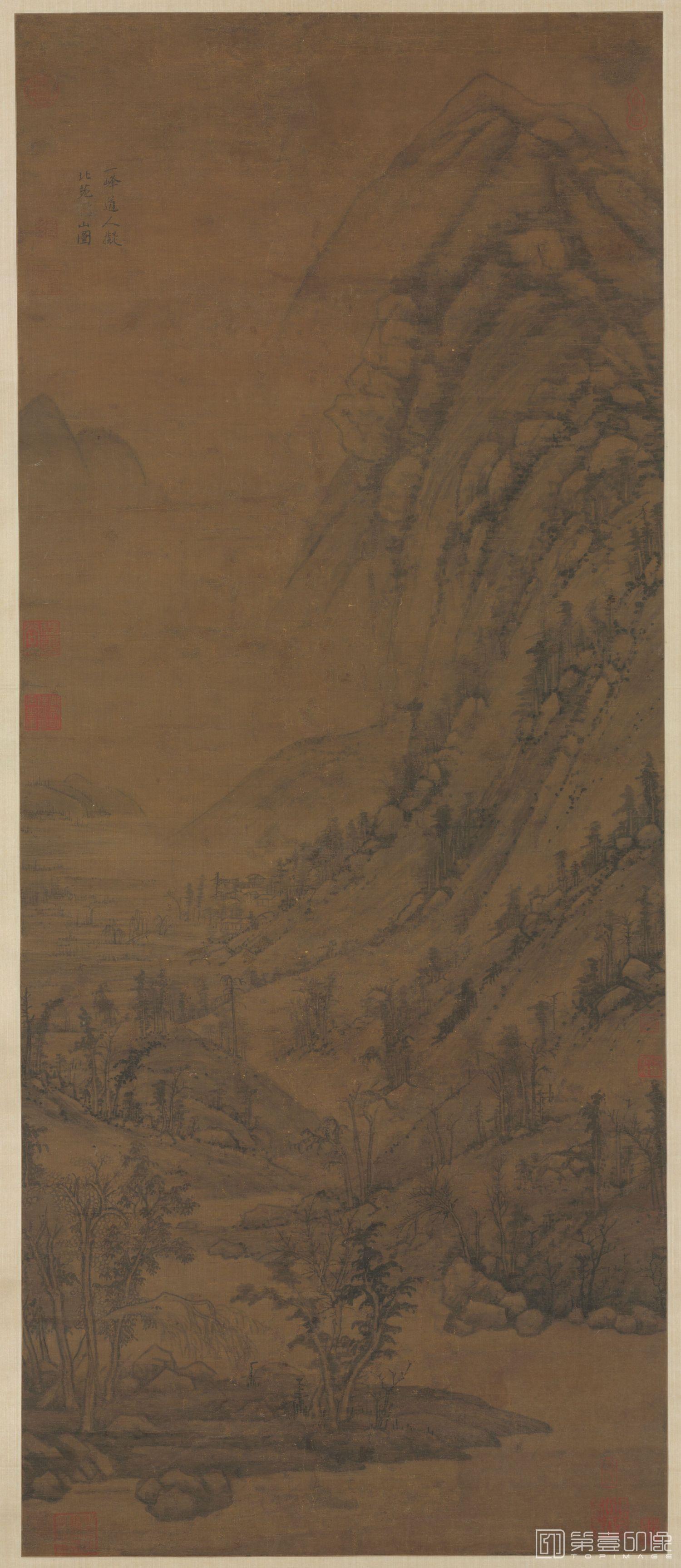国画-夏山图-131.7 x 55.6