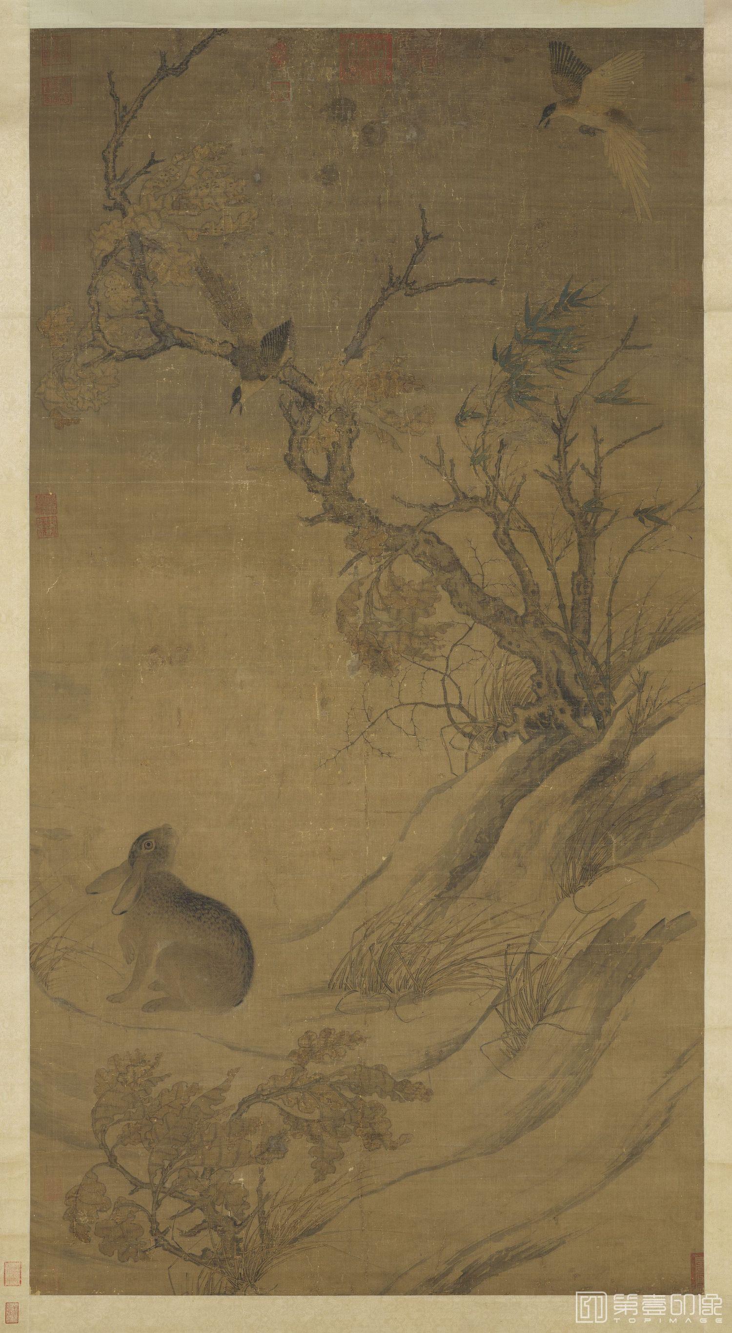 国画-双喜图轴-126.4