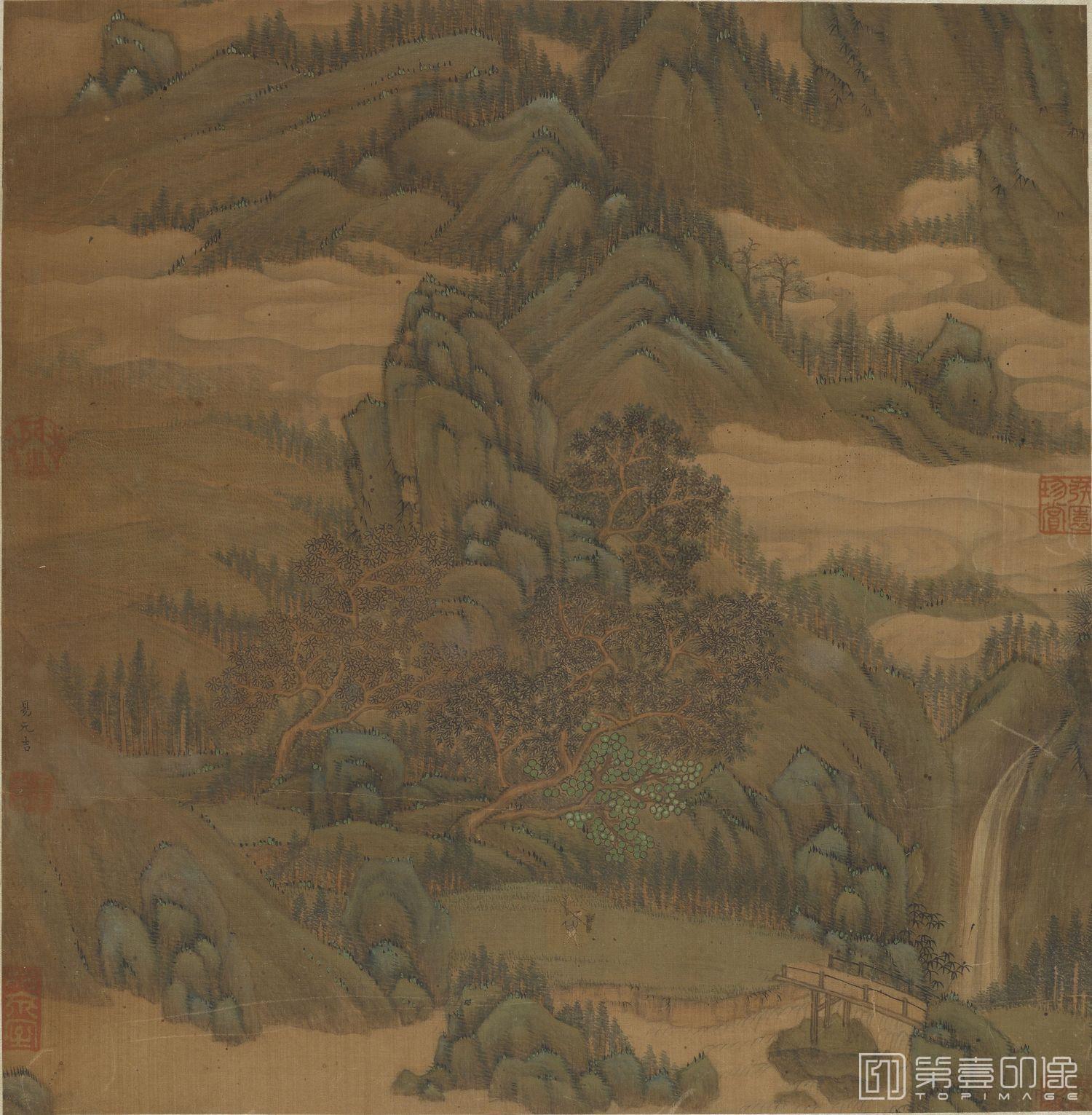 国画-山庄图页-31x30