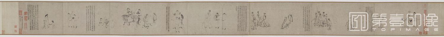 国画-先贤事实图卷-24.1x299.4