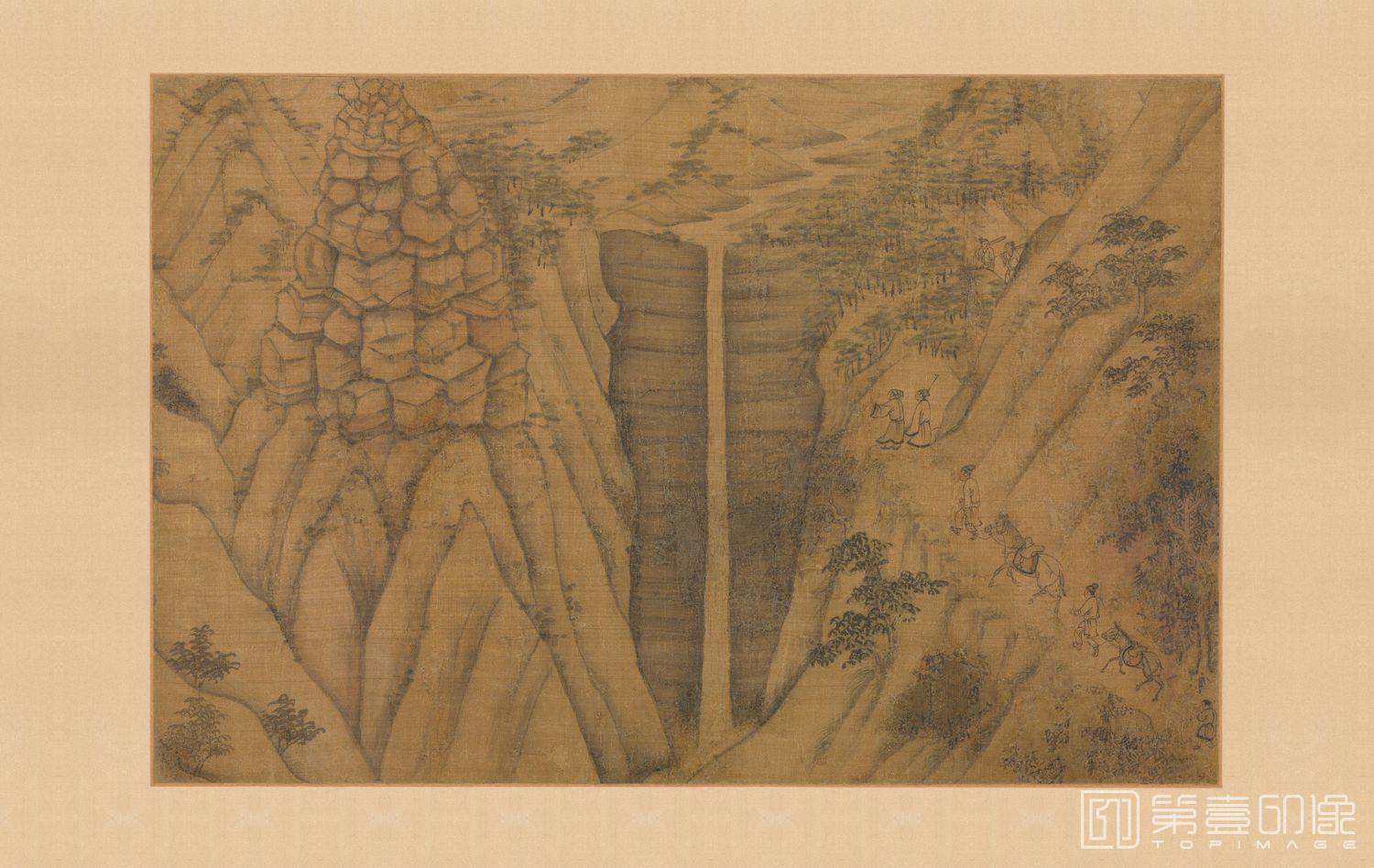 国画-龙眠山庄图一 (局部)-26.5x39.8CM