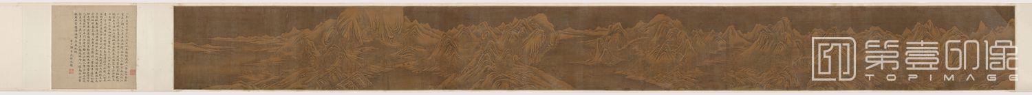 国画-冬雪山水图卷-34.7x354.5